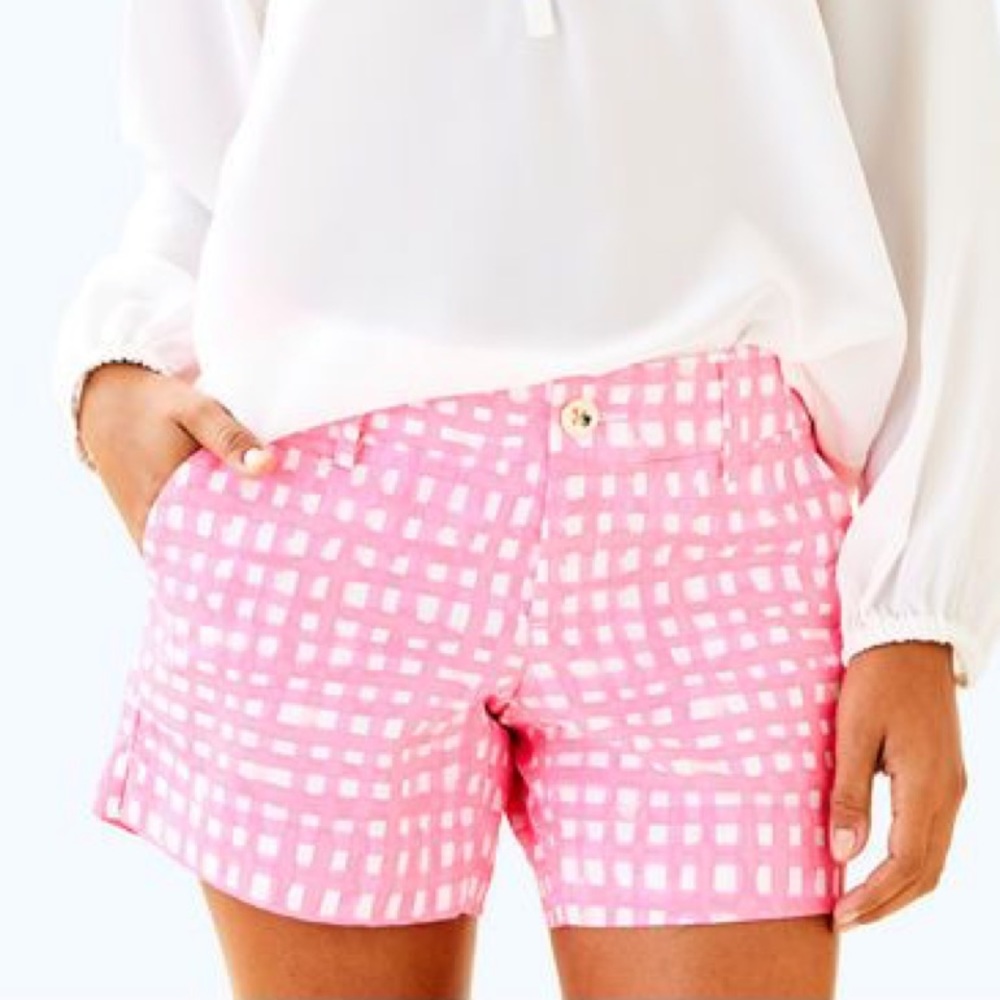 Size 8 NWT Lilly Pulitzer Callahan short pascha pink feelin beachy